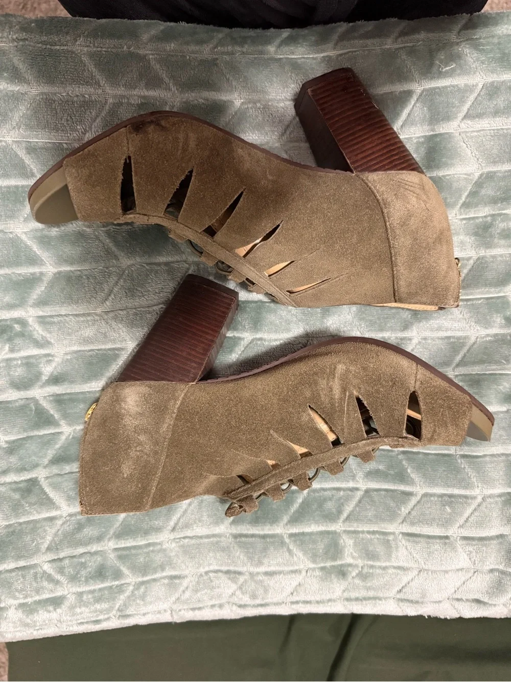Michael Kors olive suede